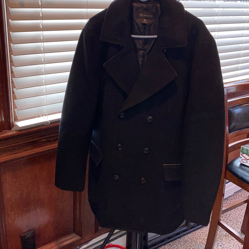 M XL wool INC coat, Brand New, Sh-Sh 19”length 36”